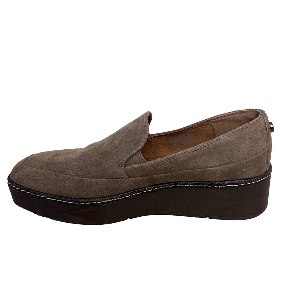Donald Pliner Wallis Tan Biscotti Suede Platform Slip On Loafers Women’s Size 9 - Picture 6 of 14